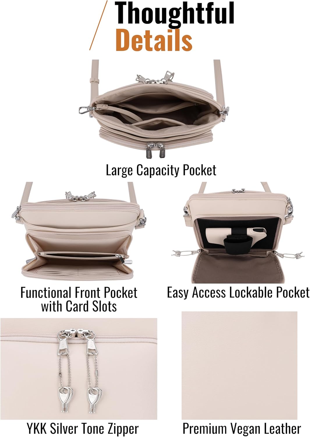 JESSIE&amp;JAMES\/RUGER Athena Everyday Carry Crossbody Bag para mu...