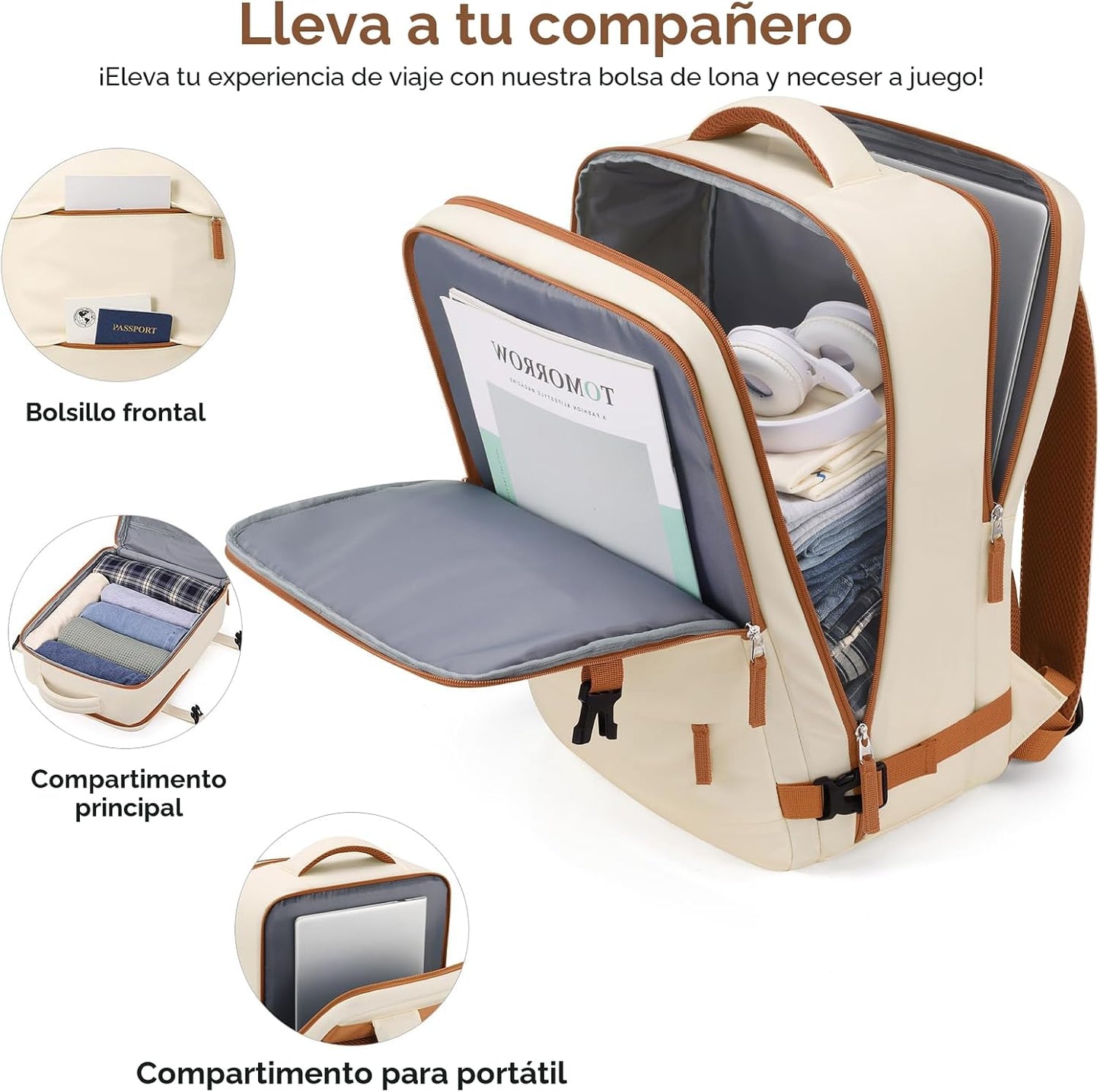 Juego de maletas UKEIN con mochila, equipaje de mano de policarbona...
