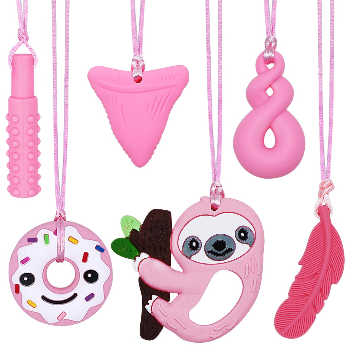 Collares Masticables Juguetes Sensoriales de Estimulación para Niño...