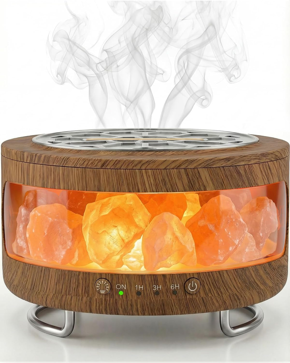 Difusor de aceite esencial con lámpara de sal del Himalaya, difusor...