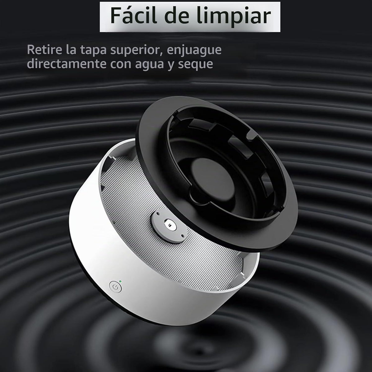 Cenicero multifuncional sin humo 2 en 1, cenicero purificador de ai...