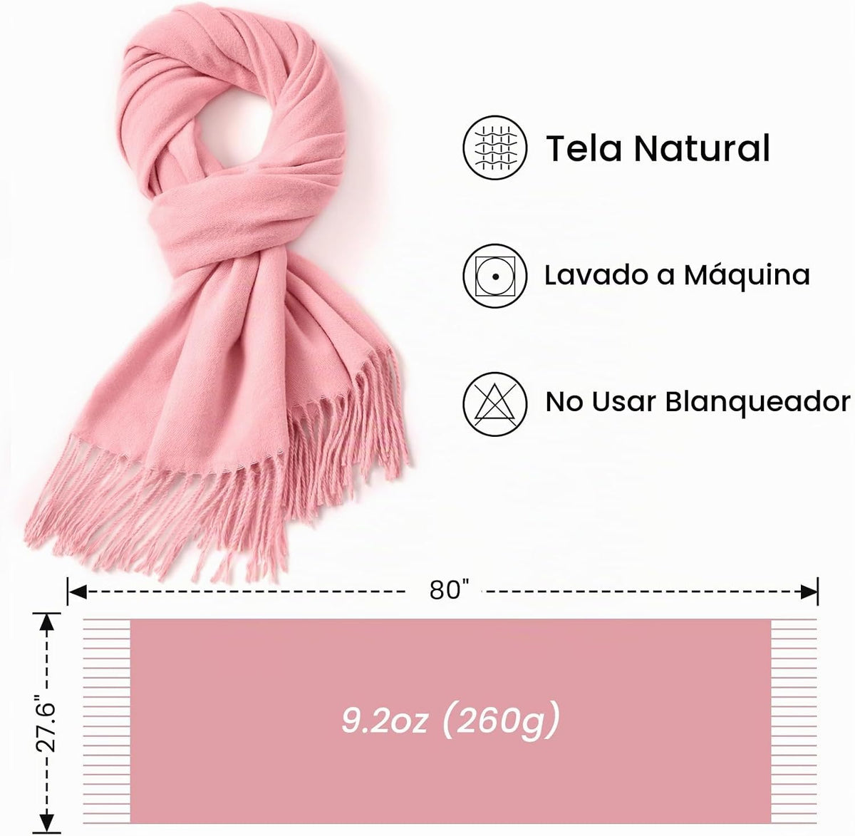Premillow Bufanda de invierno para mujer, chal de pashmina, bufanda...