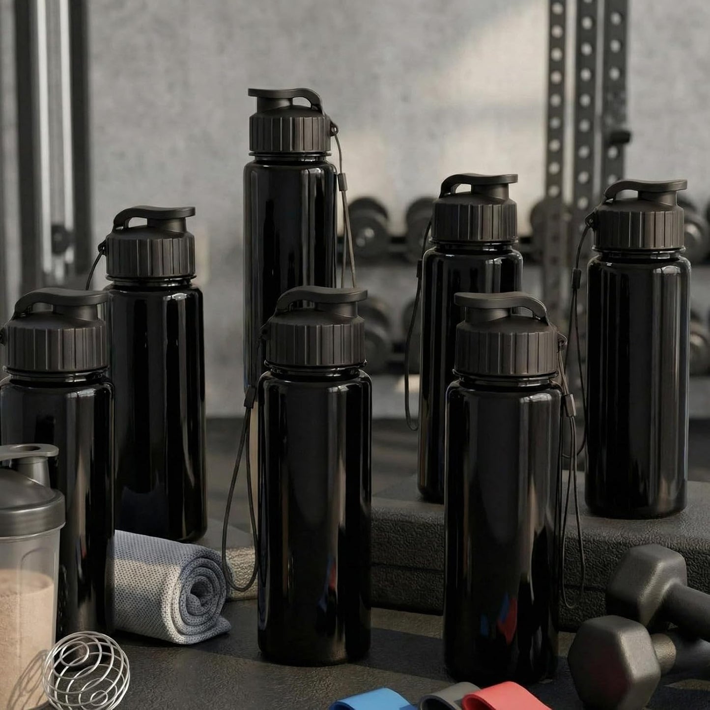 Mifoci 40 botellas de agua a granel para niños, botellas de bebidas...