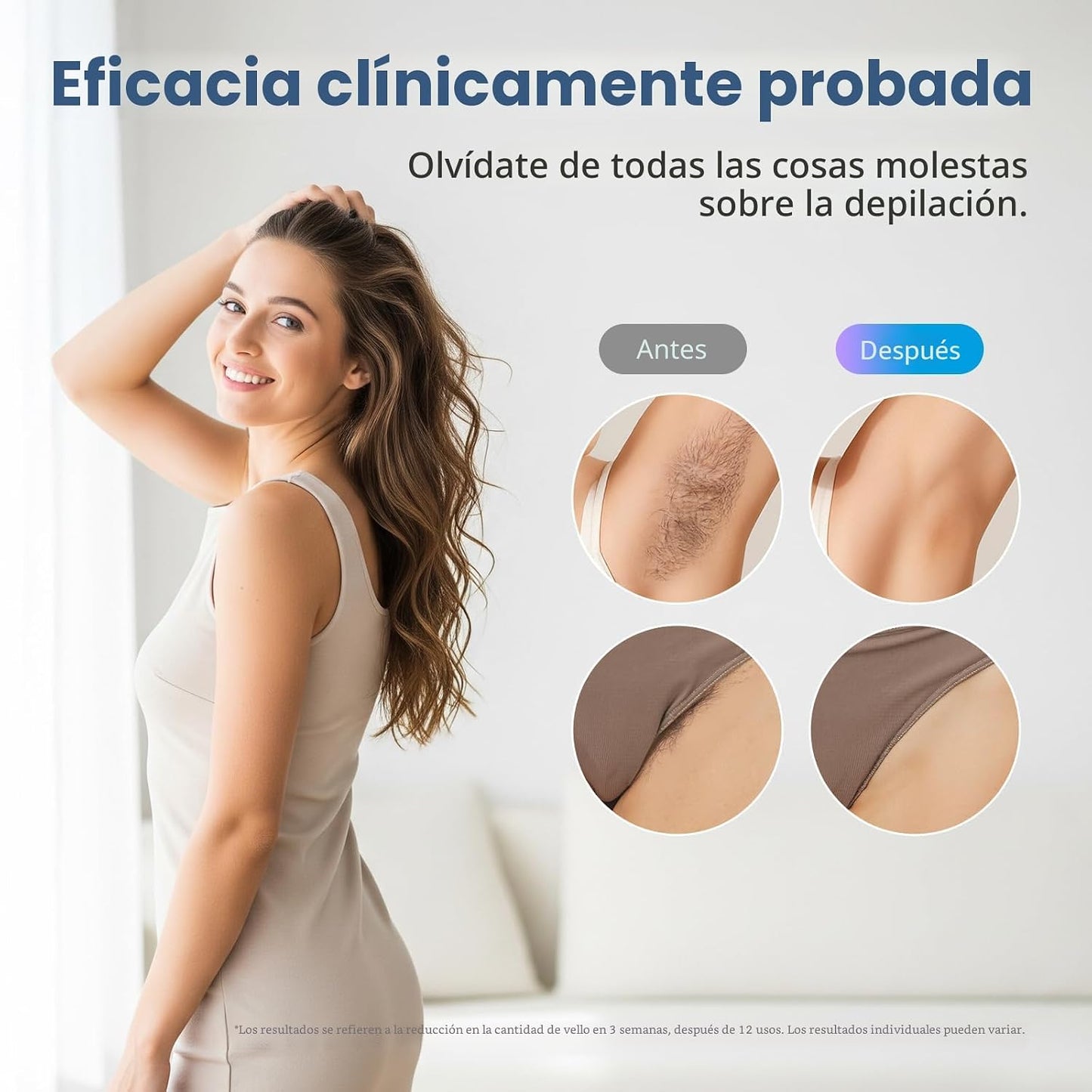 Dispositivo de depilación láser para mujeres y hombres, dispositivo...