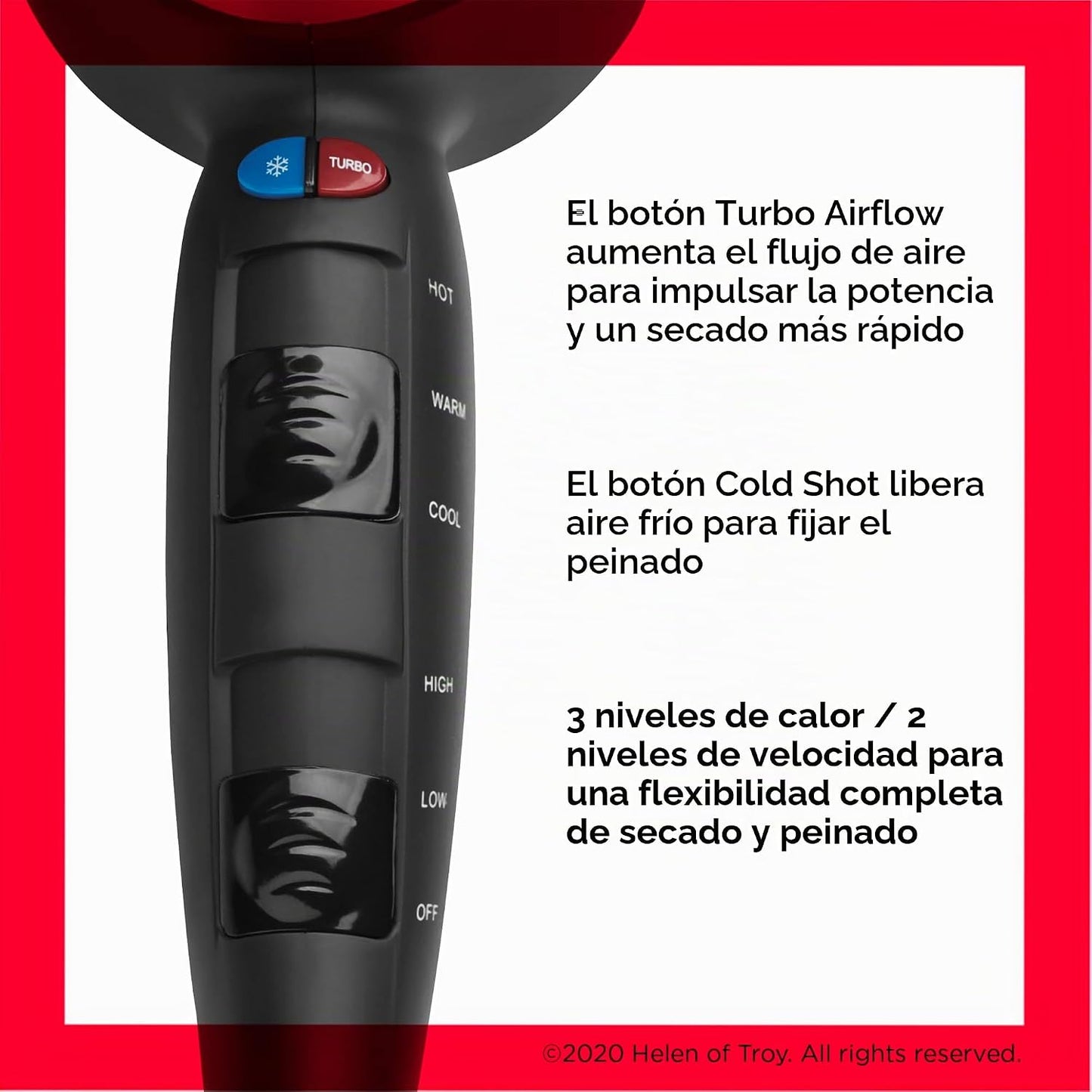 Revlon 1875 W Secador de pelo turbo voluminizador | Diseñado para m...
