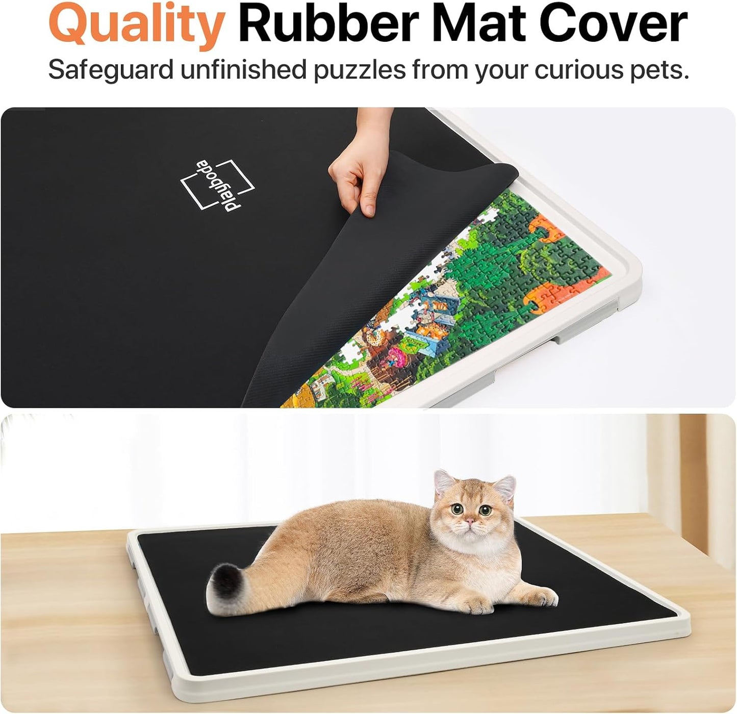Playboda - Tabla de rompecabezas giratoria de plástico de 1500 piez...