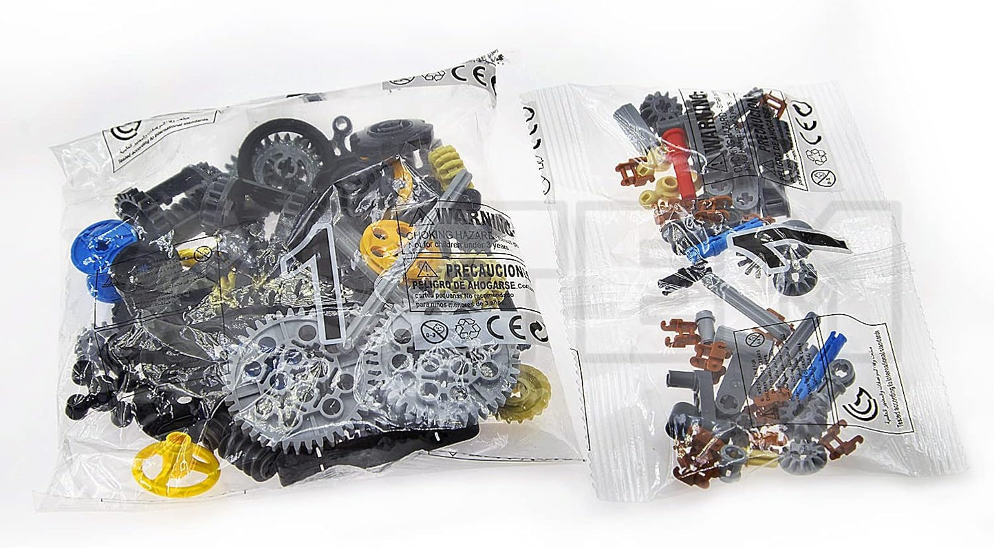 ASTEM 100+ piezas de engranajes y ejes Technic compatibles con conj...