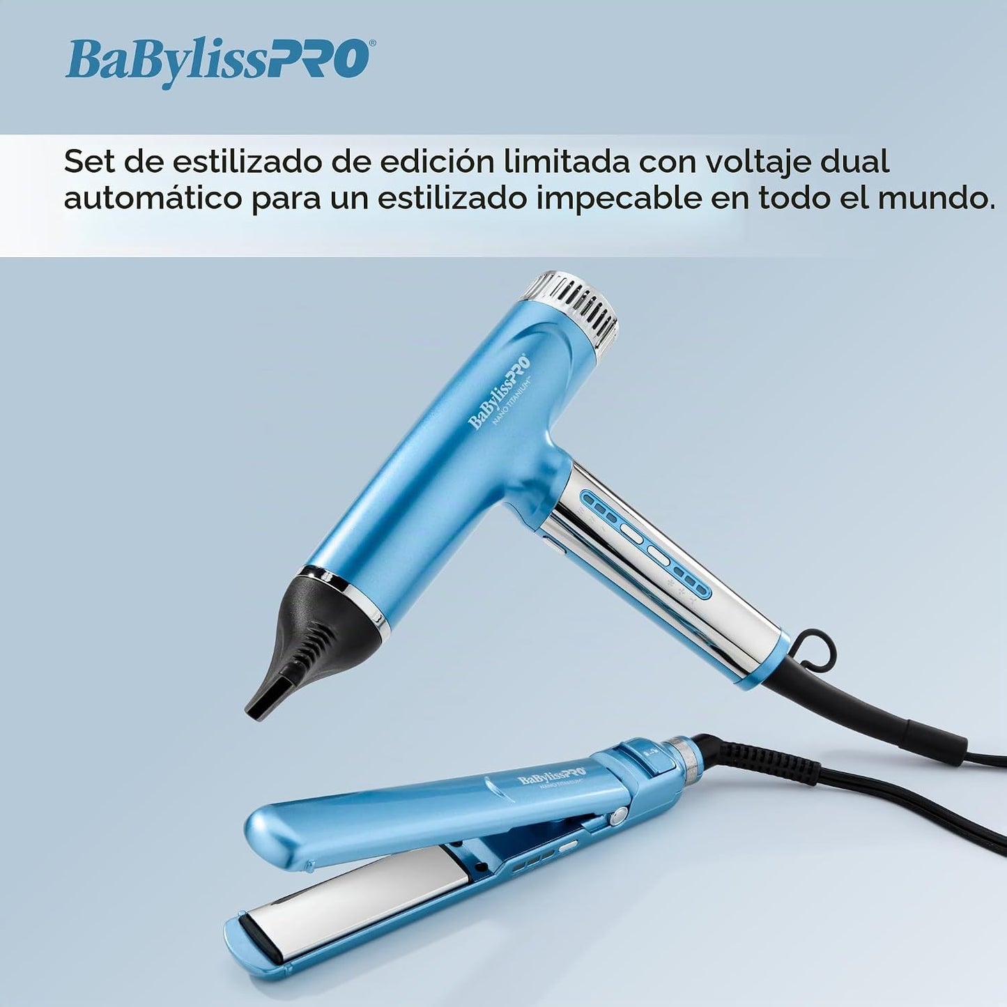 BaBylissPRO Nano Titanium Profesional Nano Light Ionic Dual-Voltage...