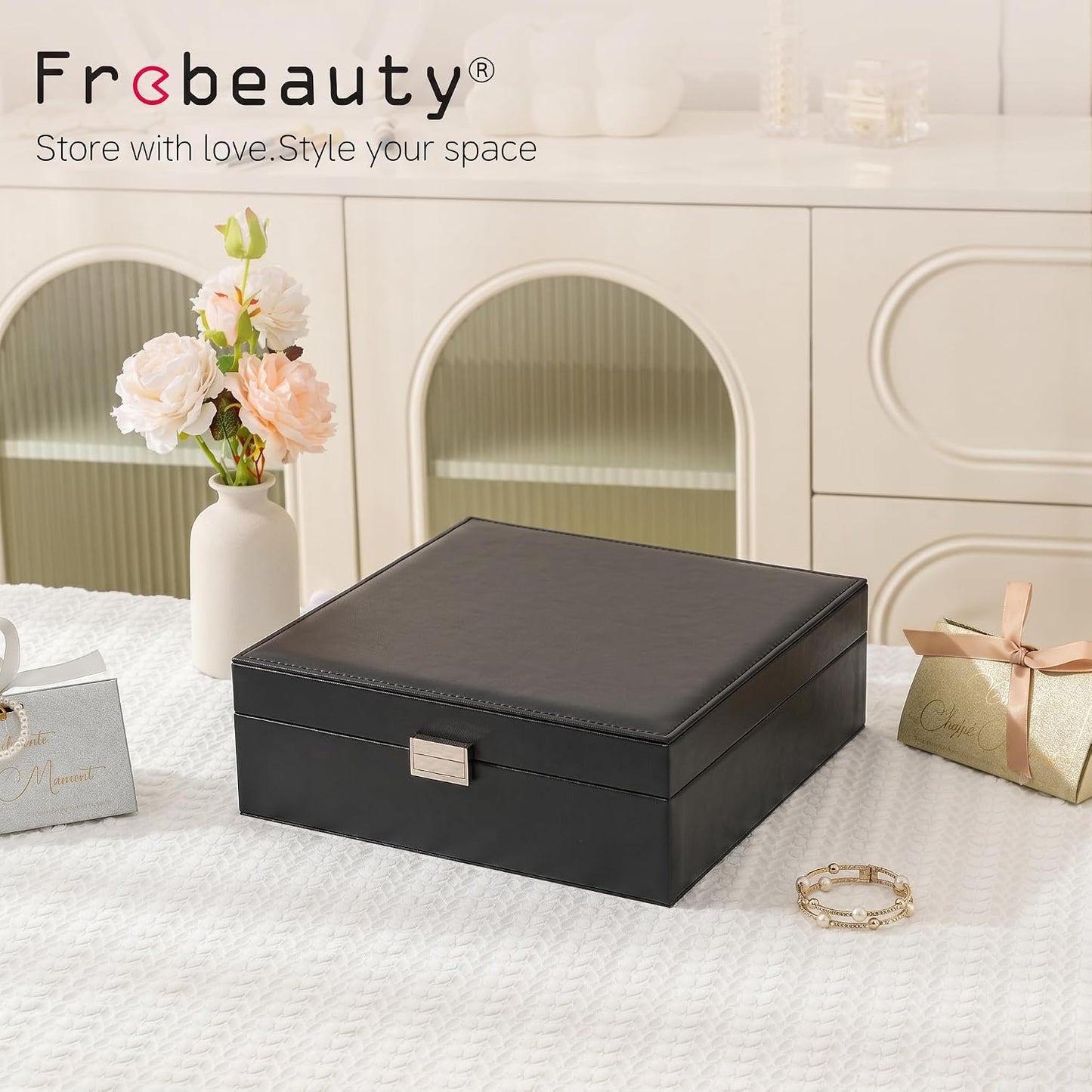 Frebeauty Organizador de Aretes con Soporte, Organizador de Aretes...