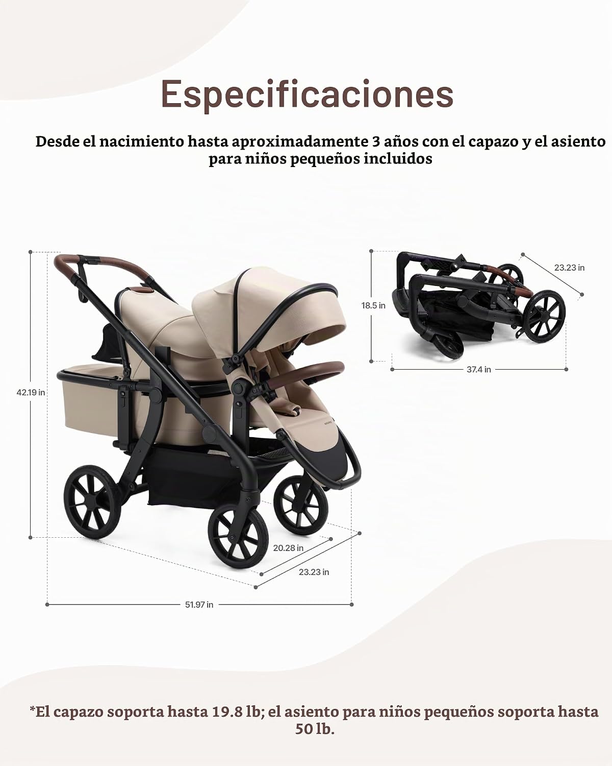 Momcozy ChangeGo - Cochecito de bebé, cochecito convertible de una...