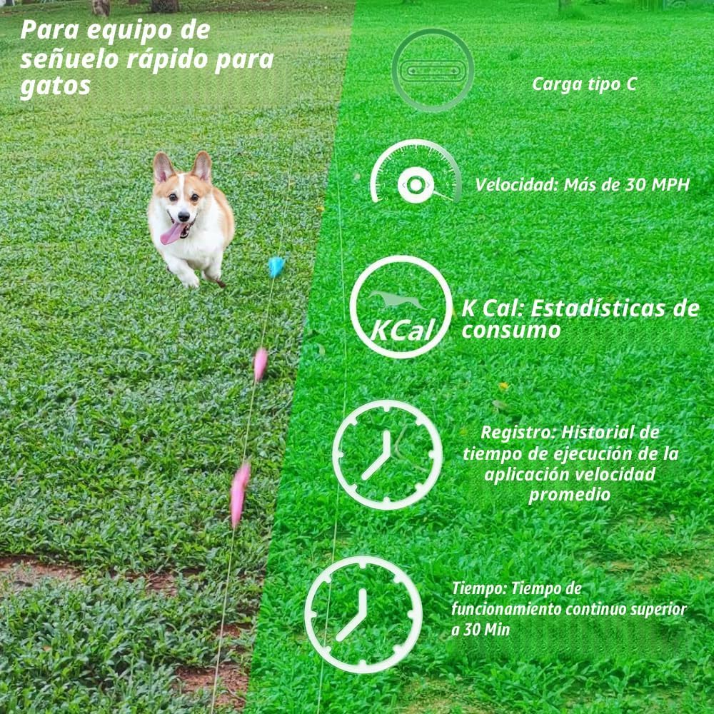 Dowkaco DC-1 - Máquina de curso de señuelos para perros, línea moto...