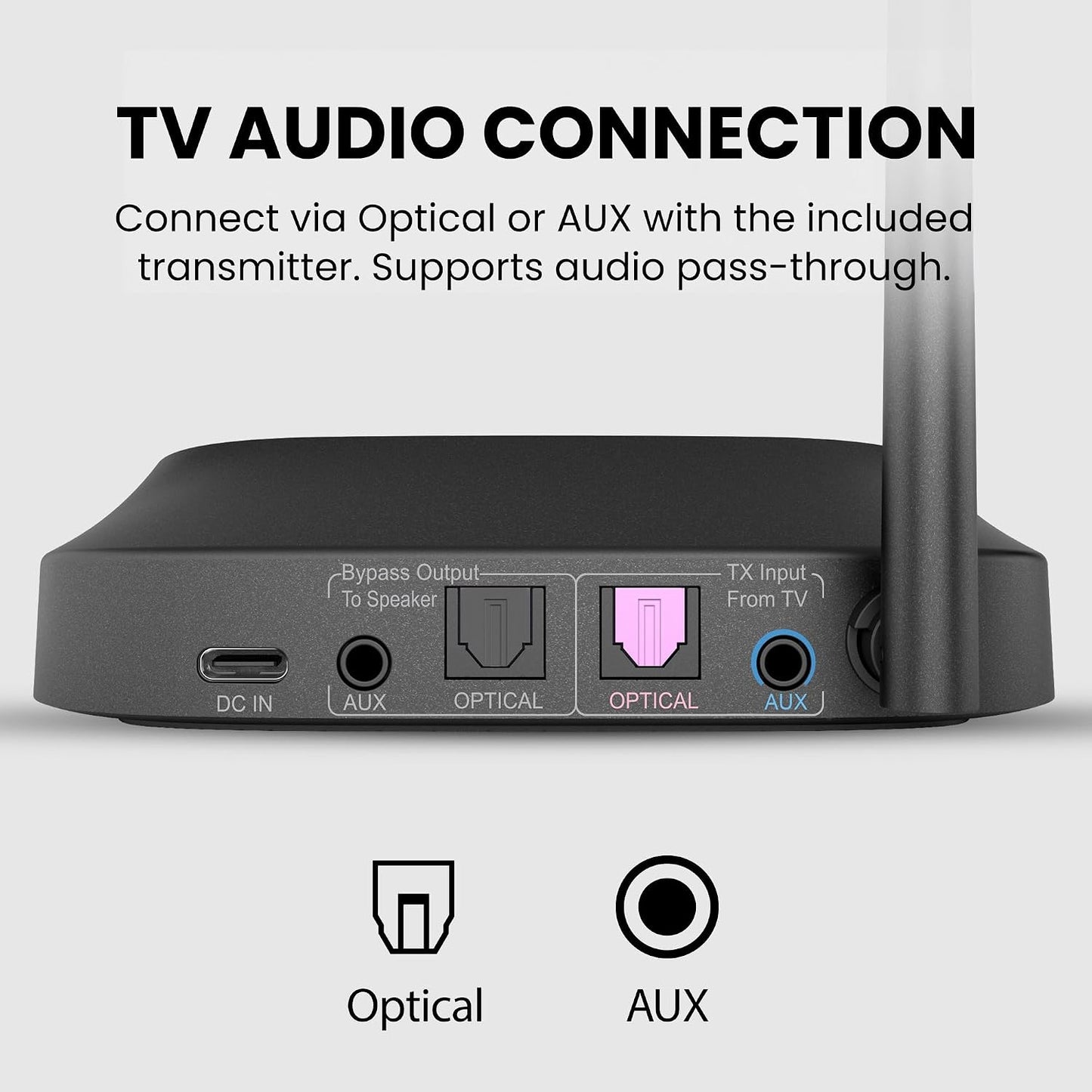 Avantree HT5009 Plus - Auriculares inalámbricos para TV con transmi...