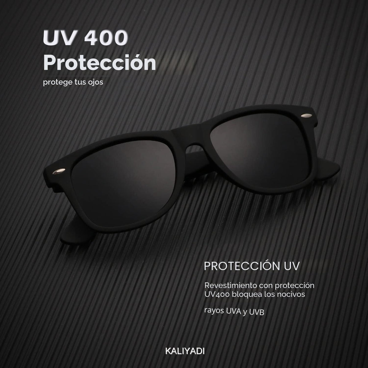 KALIYADI Lentes de sol polarizados para hombres y mujeres, con acab...
