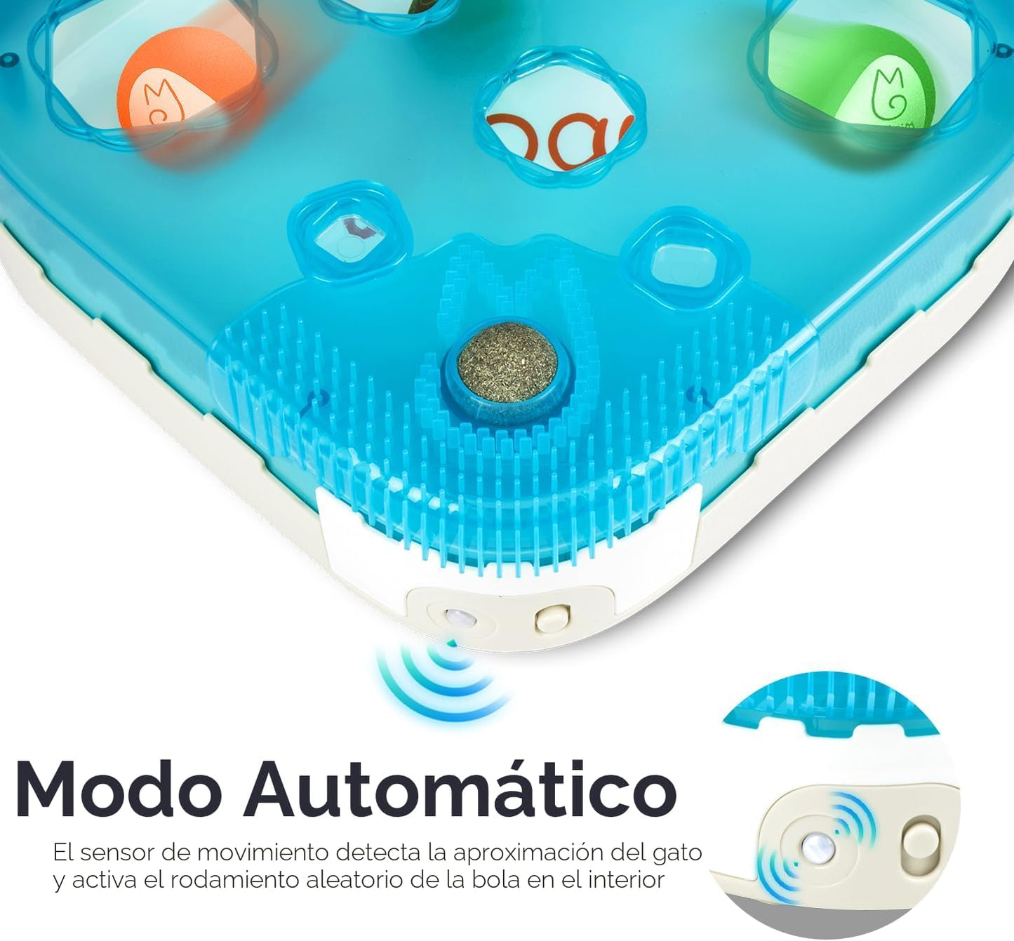 Migipaws Juguete Interactivo 7 en 1 para Gatos Activado por Movimie...