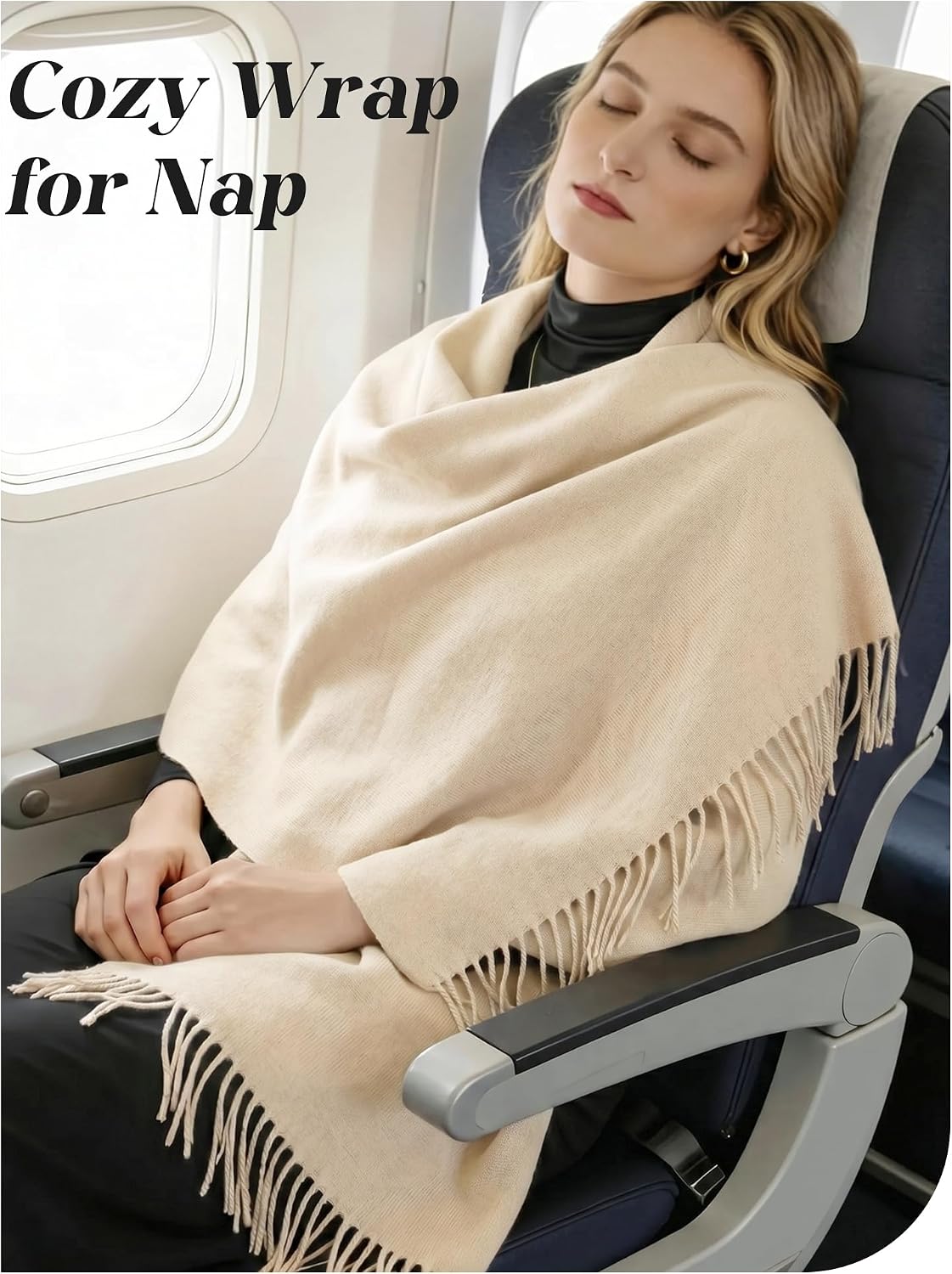 Darller Bufanda de invierno para mujer, chales y envolturas de pash...