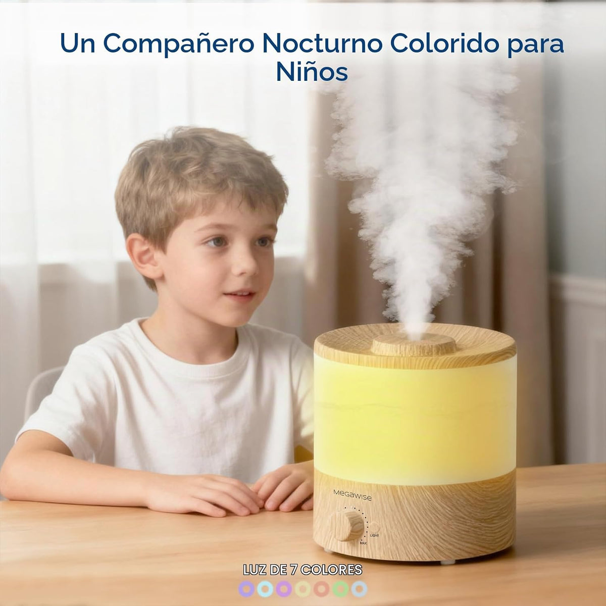 MEGAWISE Paquete de 2 humidificadores de niebla fría de 1.79L para...