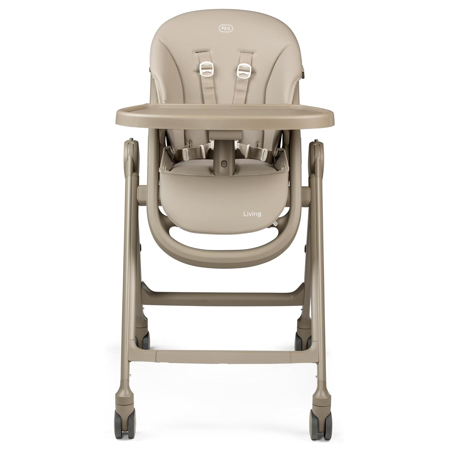 PEG Living, Grow with Baby Silla alta plegable, color arena espacia...