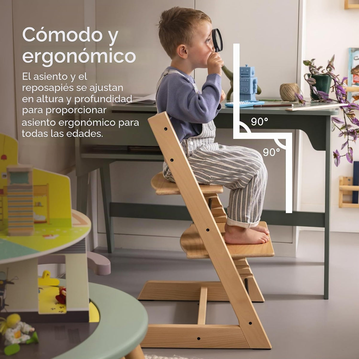 Stokke Tripp Trapp - Silla alta con juego y bandeja para recién nac...