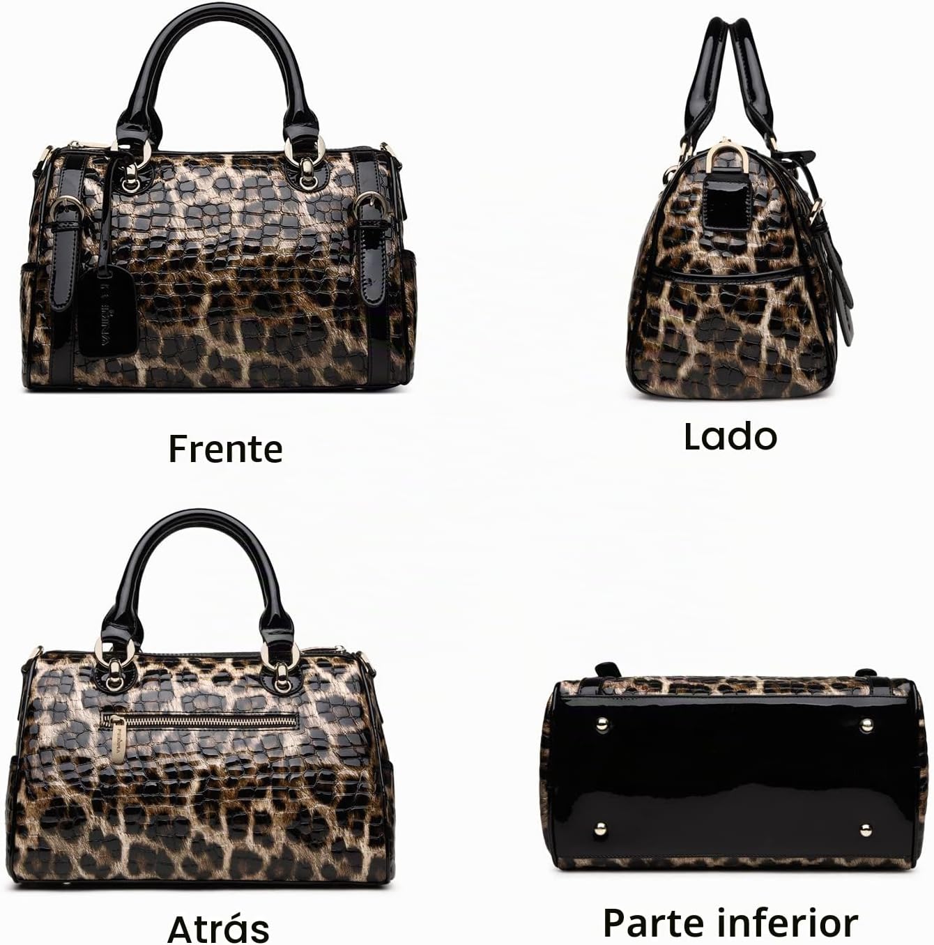 FEIMINA Monederos de cuero genuino para mujer, bolsos de diseñador...