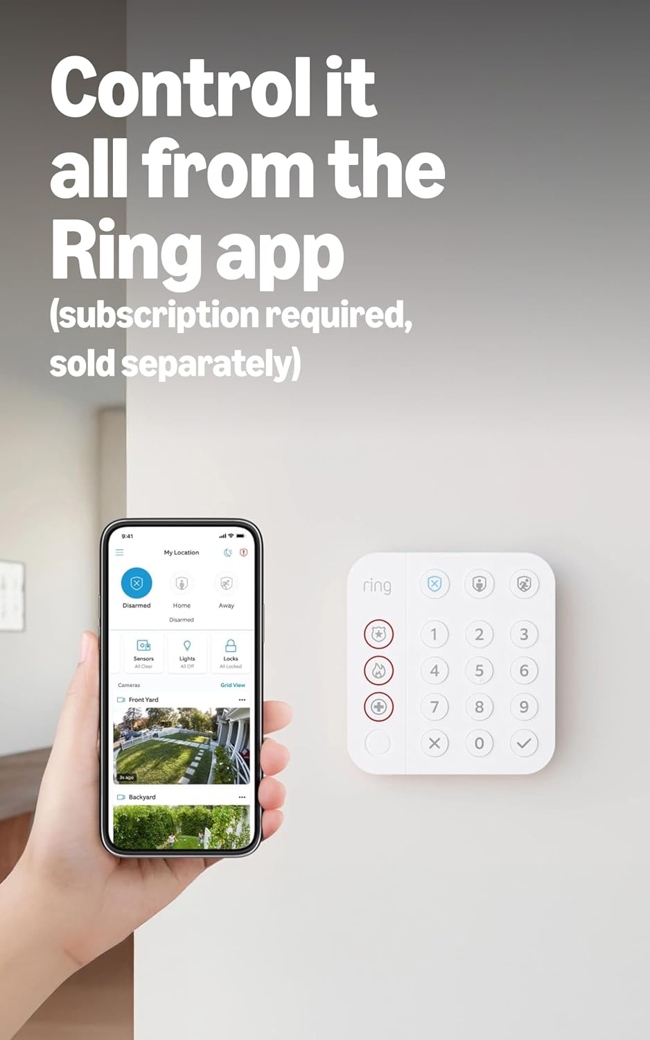 Kit de Alarma Ring de 8 piezas: sistema de seguridad inalámbrico pa...