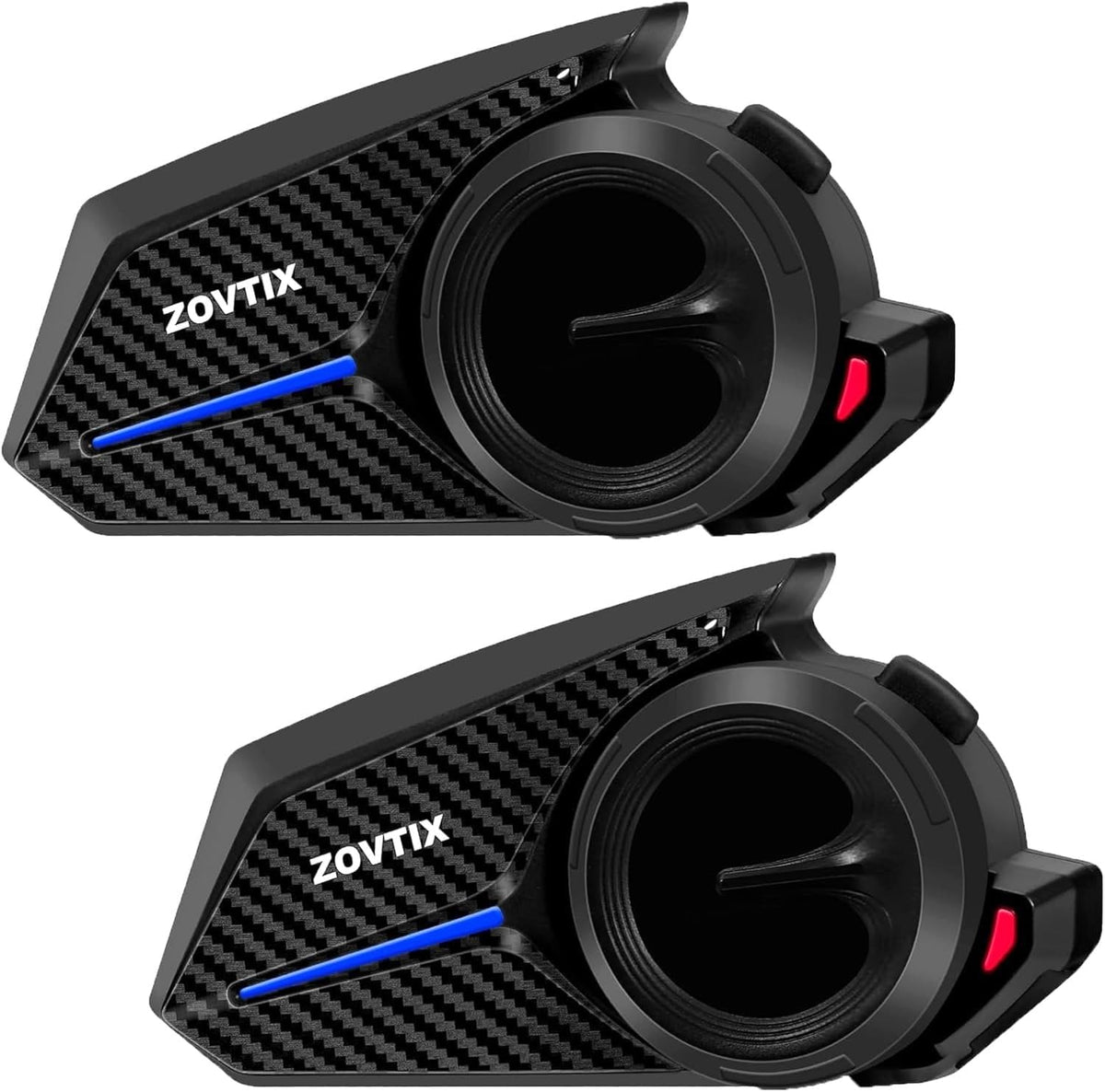 ZOVTIX Auriculares para casco de motocicleta, sistema de comunicaci...