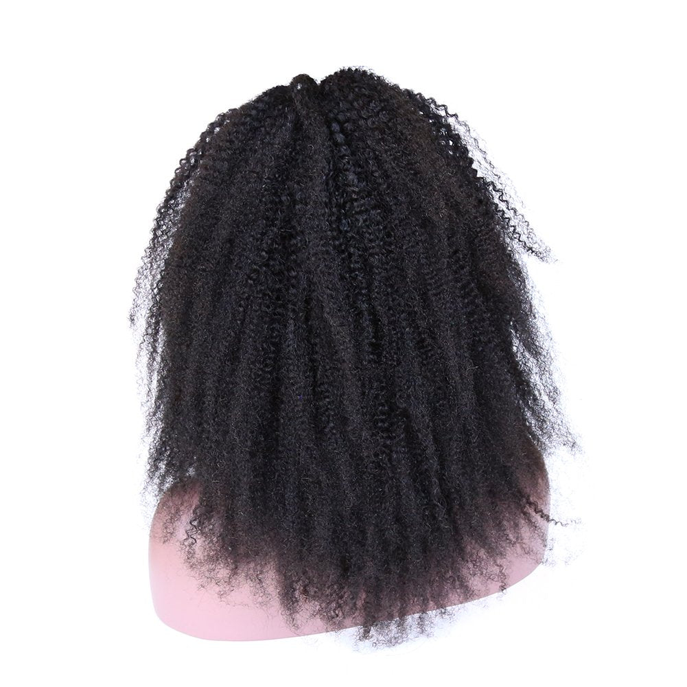 zigzag hair Pelucas de cabello humano rizado afro con encaje fronta...