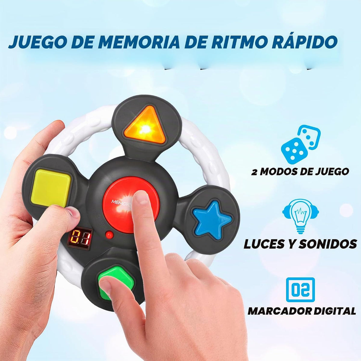 Point Games Juego de memoria portátil, juegos electrónicos para niñ...