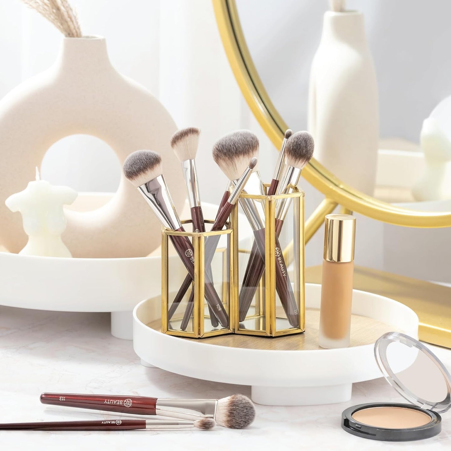 BK BEAUTY - CORE LINE EXTENSION FACE SET (5PC) - Juego de brochas d...