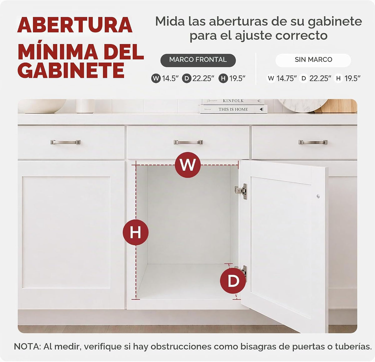 Rev-A-Shelf Estante extraíble para armario de cocina de 2 niveles y...