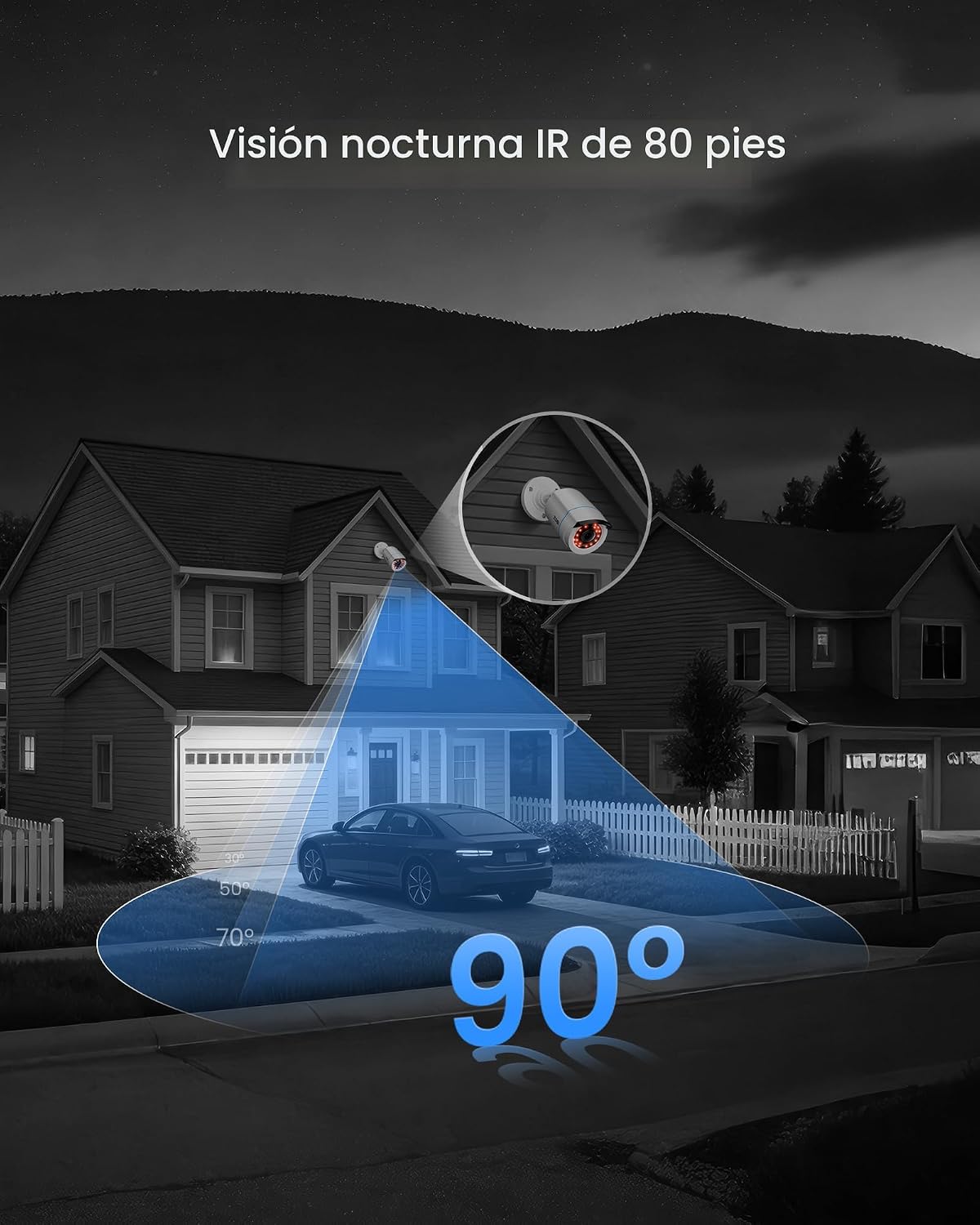ZOSI 1080P H.265+ Sistema de cámara de seguridad para el hogar con...