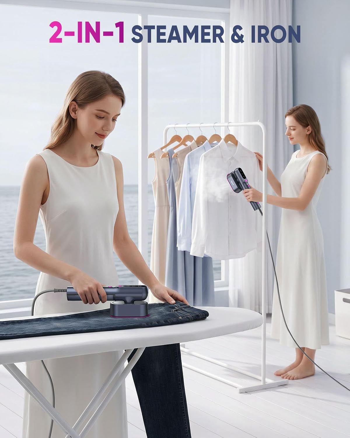Vaporizador de viaje para ropa, vaporizador de viaje de 100-240 V y...