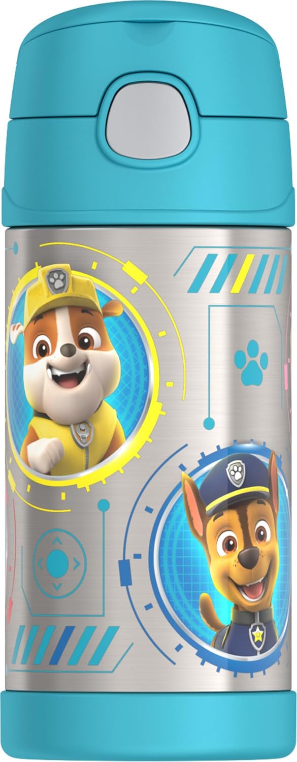 THERMOS FUNTAINER - Botella de agua con pajita, 12 onzas, transform...