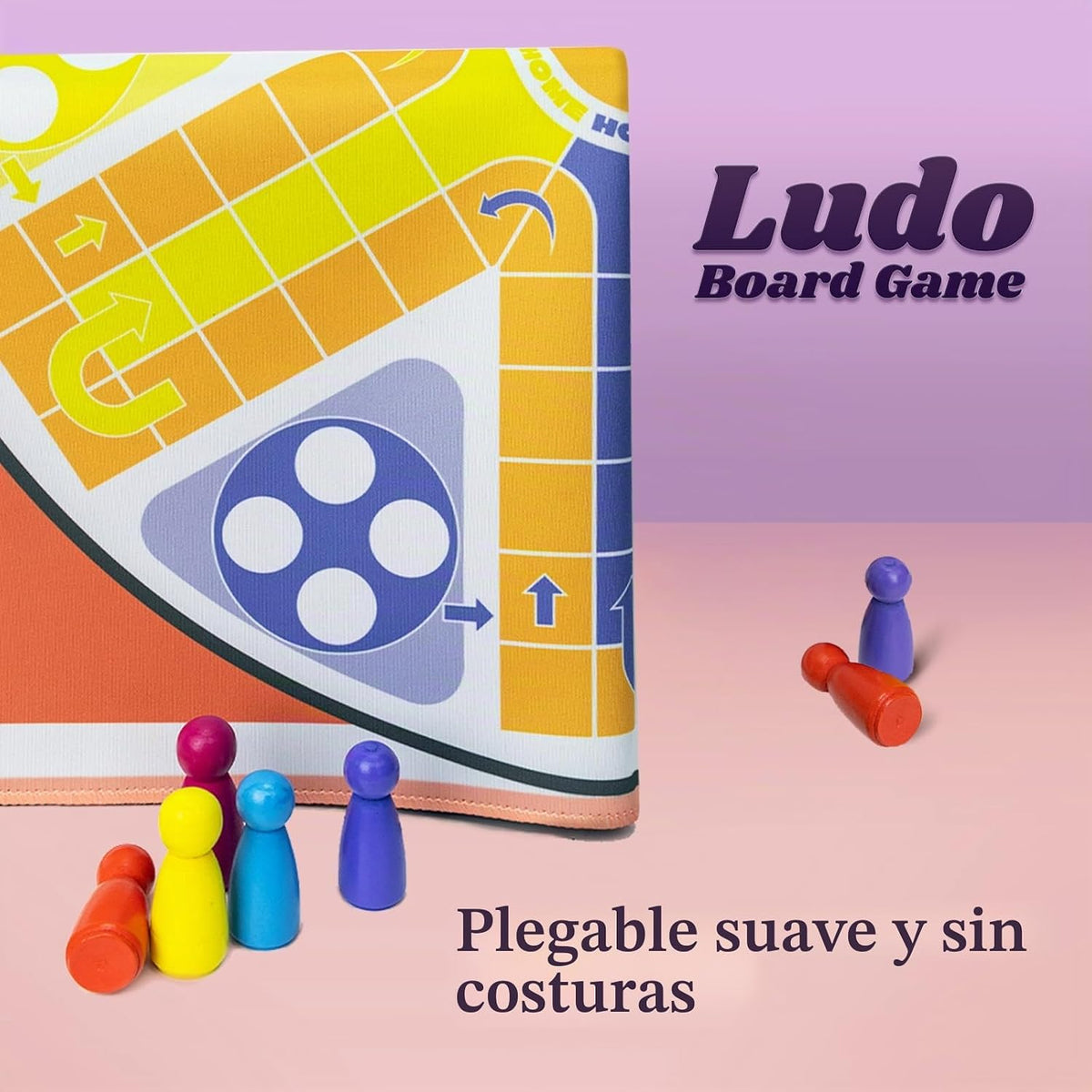 Juego de mesa Ludo de 20 pulgadas, juego de Ludo para adultos para...