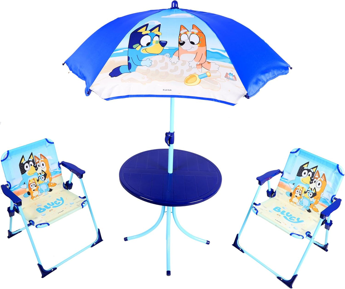 Toyland® Bluey &amp; Bingo - Juego de mesa y sillas de patio, 1 mes...