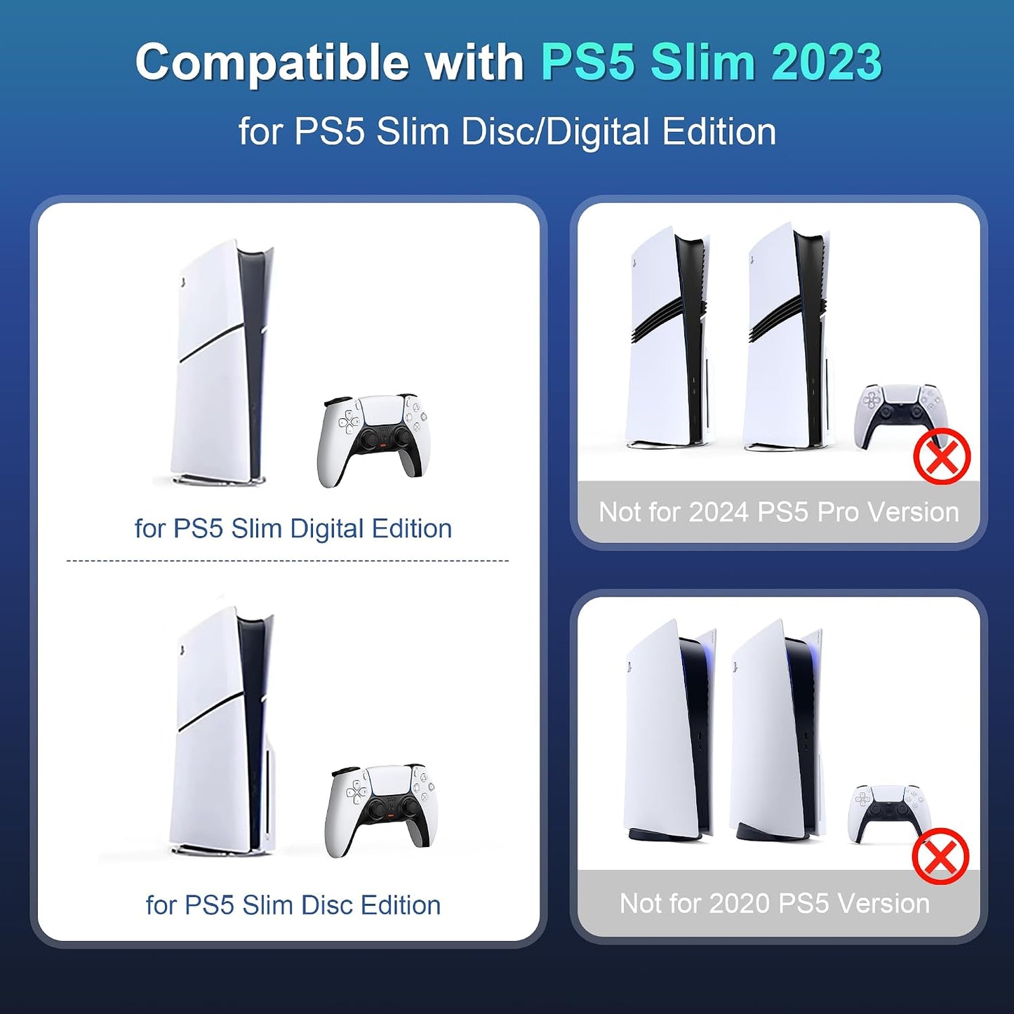 Funda rígida de viaje para PS5 Slim 2023, protección que absorbe lo...