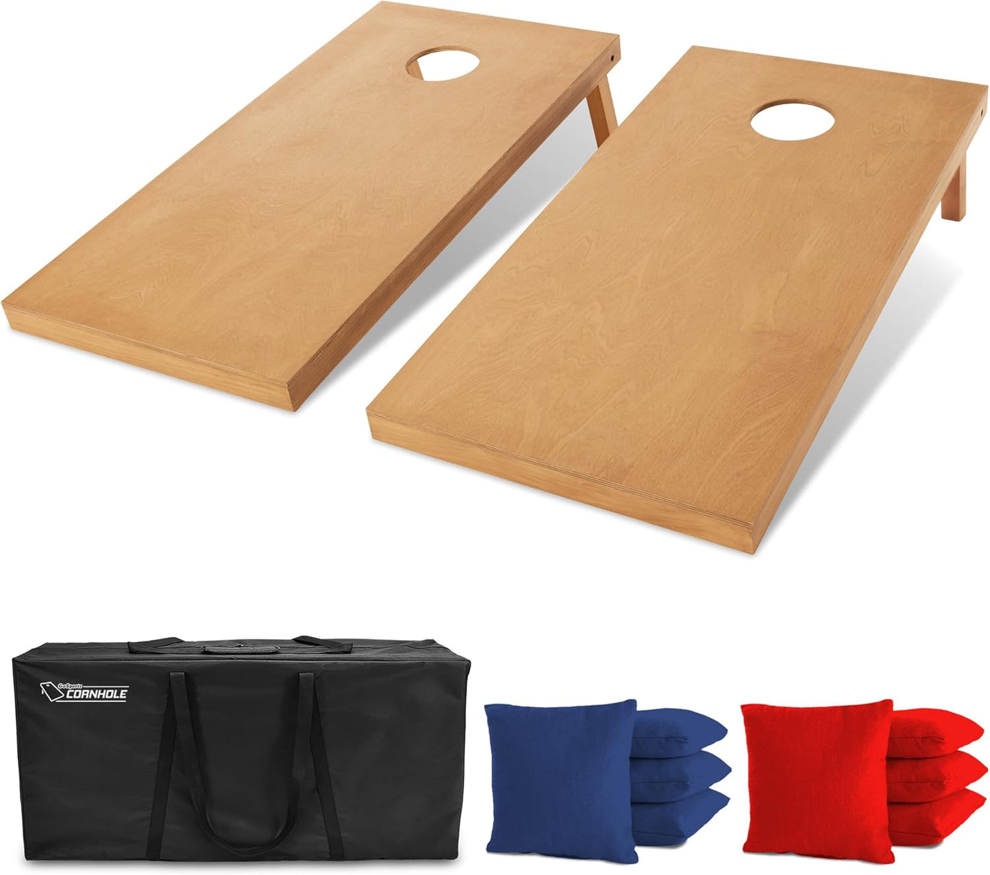 GoSports Juego de tablas de cornhole de madera de tamaño reglamenta...