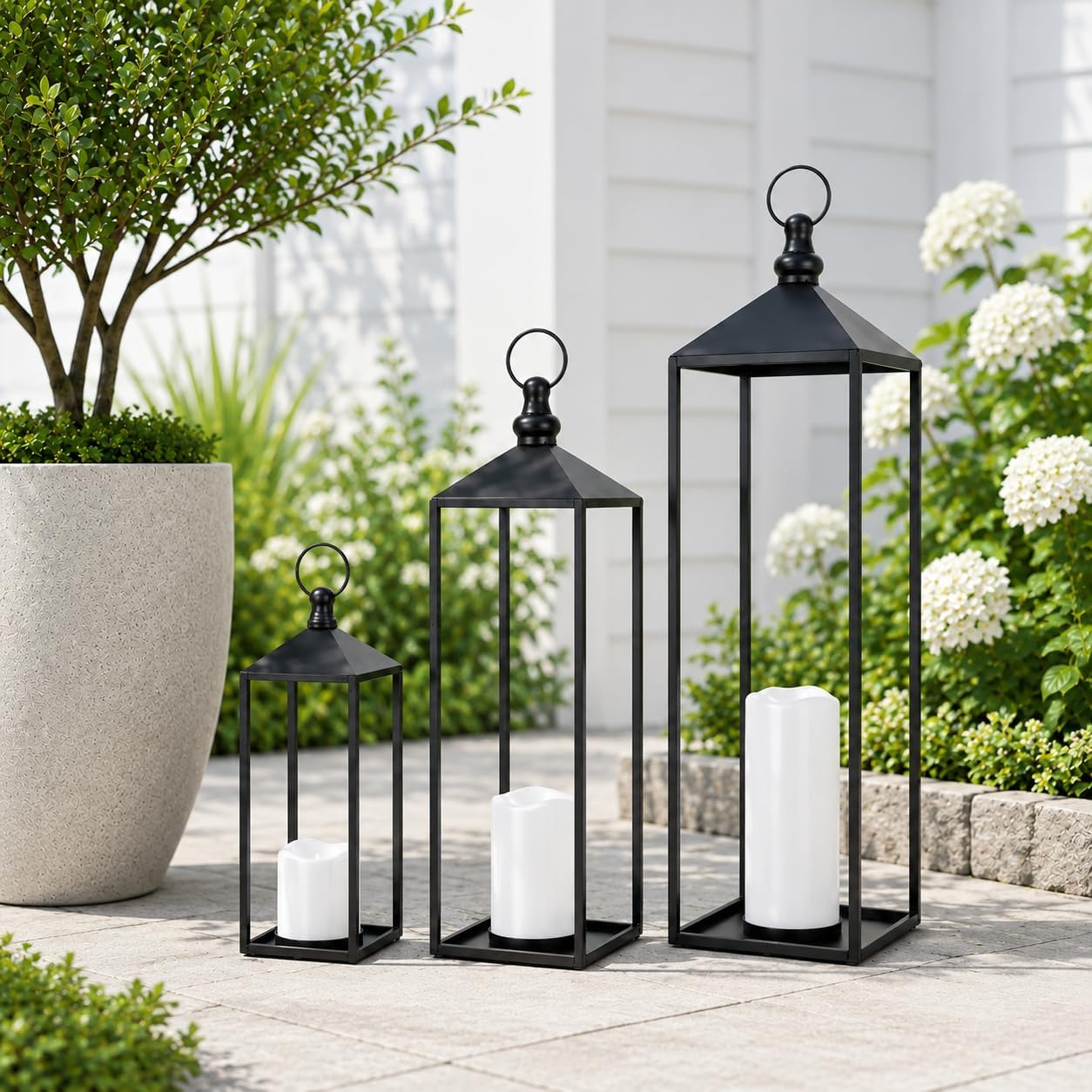 DECORKEY Faroles LED decorativos para exteriores e interiores, 23 p...