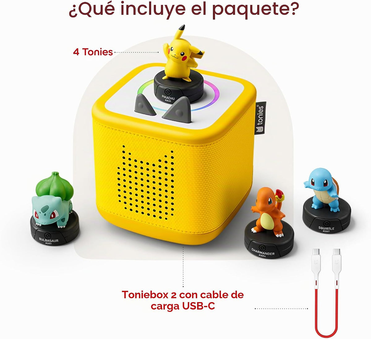 Toniebox - Paquete de 2 reproductor de audio Pokémon para niños de...