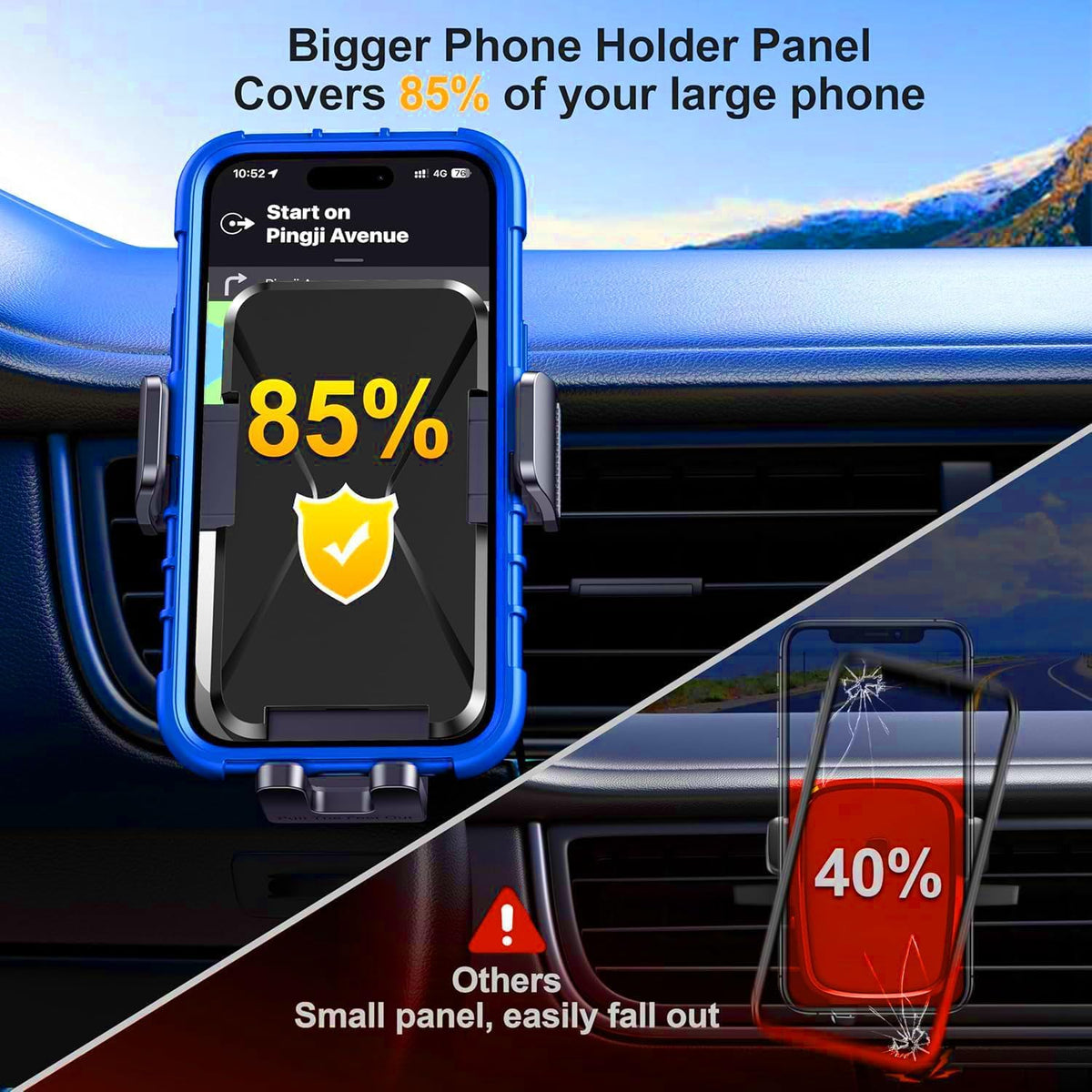 Qifutan Soporte para teléfono celular para montaje en coche, soport...