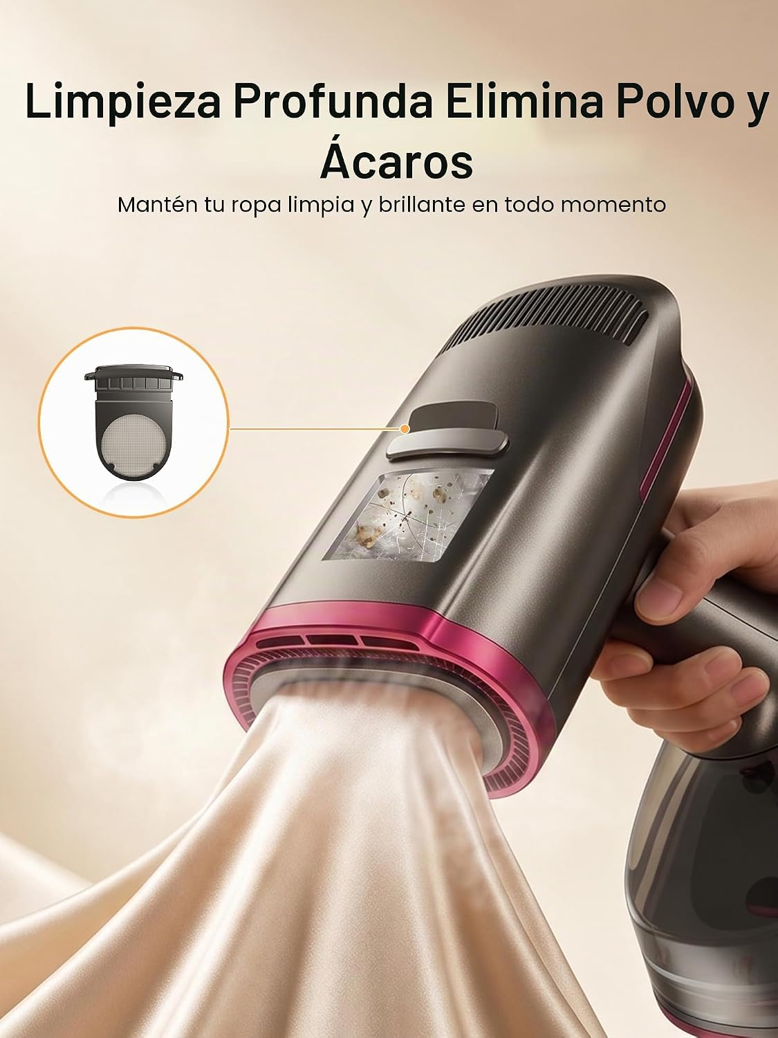 DRFLASH Vaporizador de vacío para ropa,Vaporizador de mano de succi...