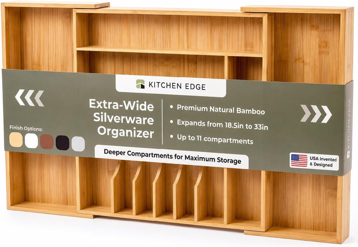 KitchenEdge - Organizador de cubiertos y utensilios de alta calidad...