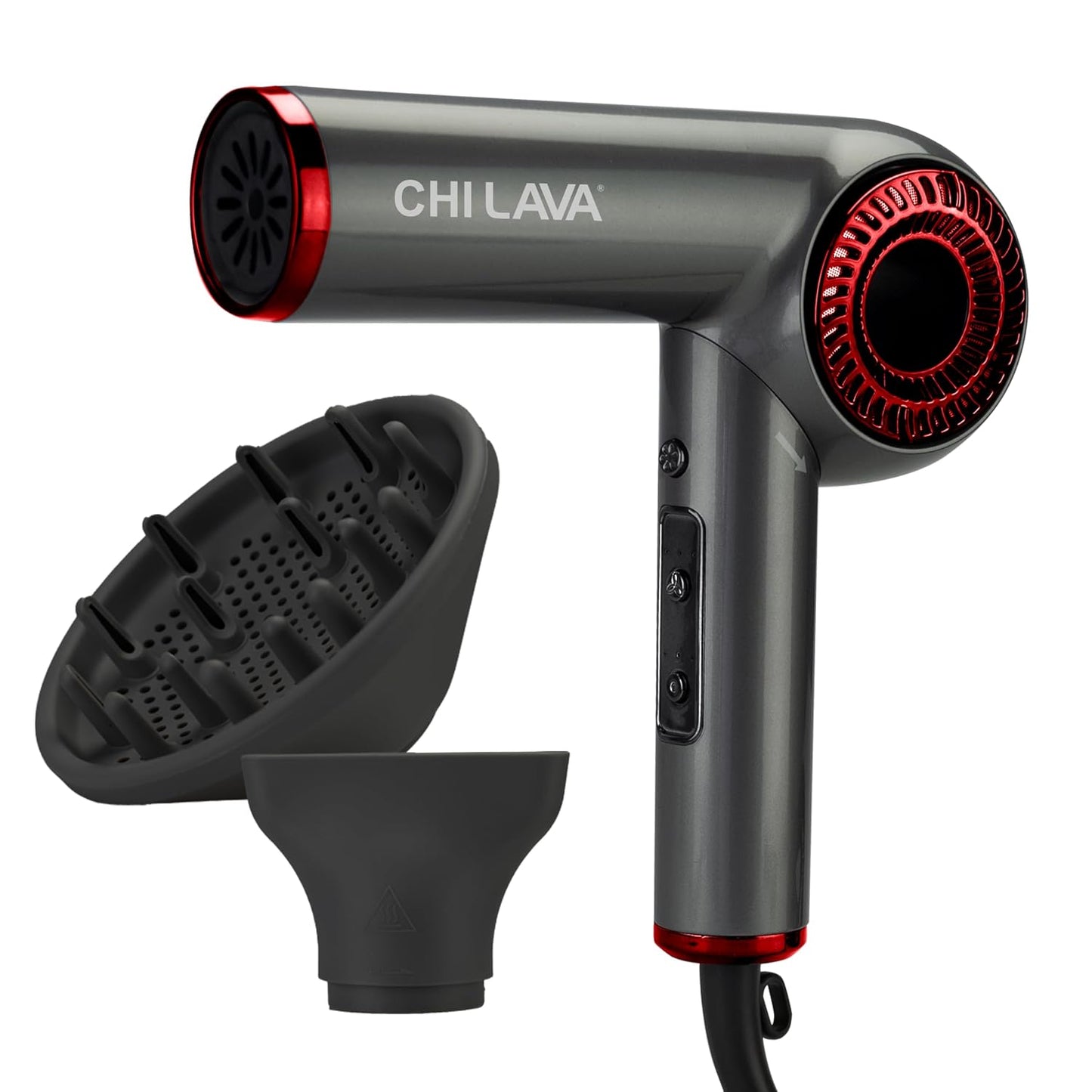 CHI Secador de pelo con motor sin escobillas de lava, diseño plegab...