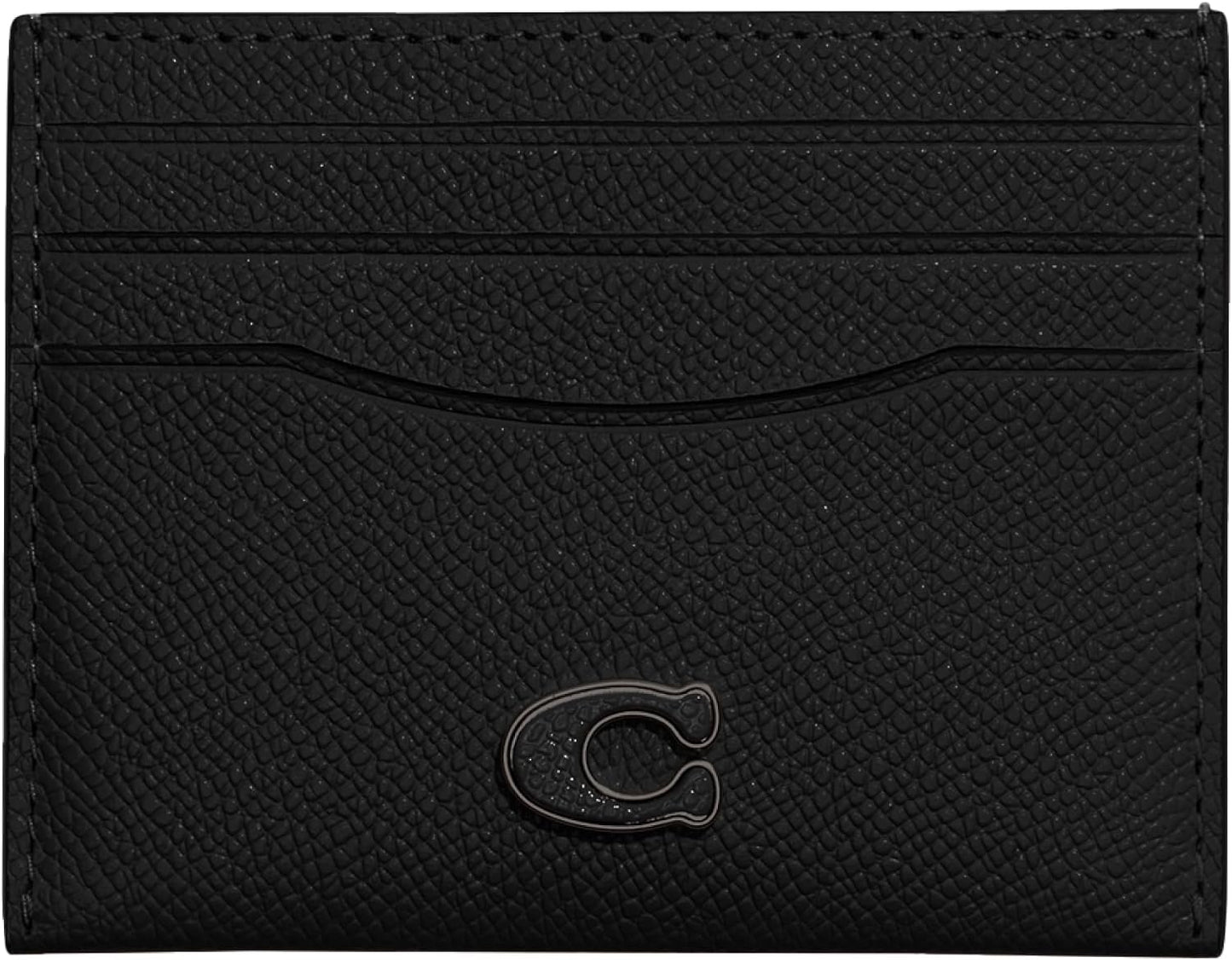 Coach Funda de tarjeta para hombre, color negro, talla única