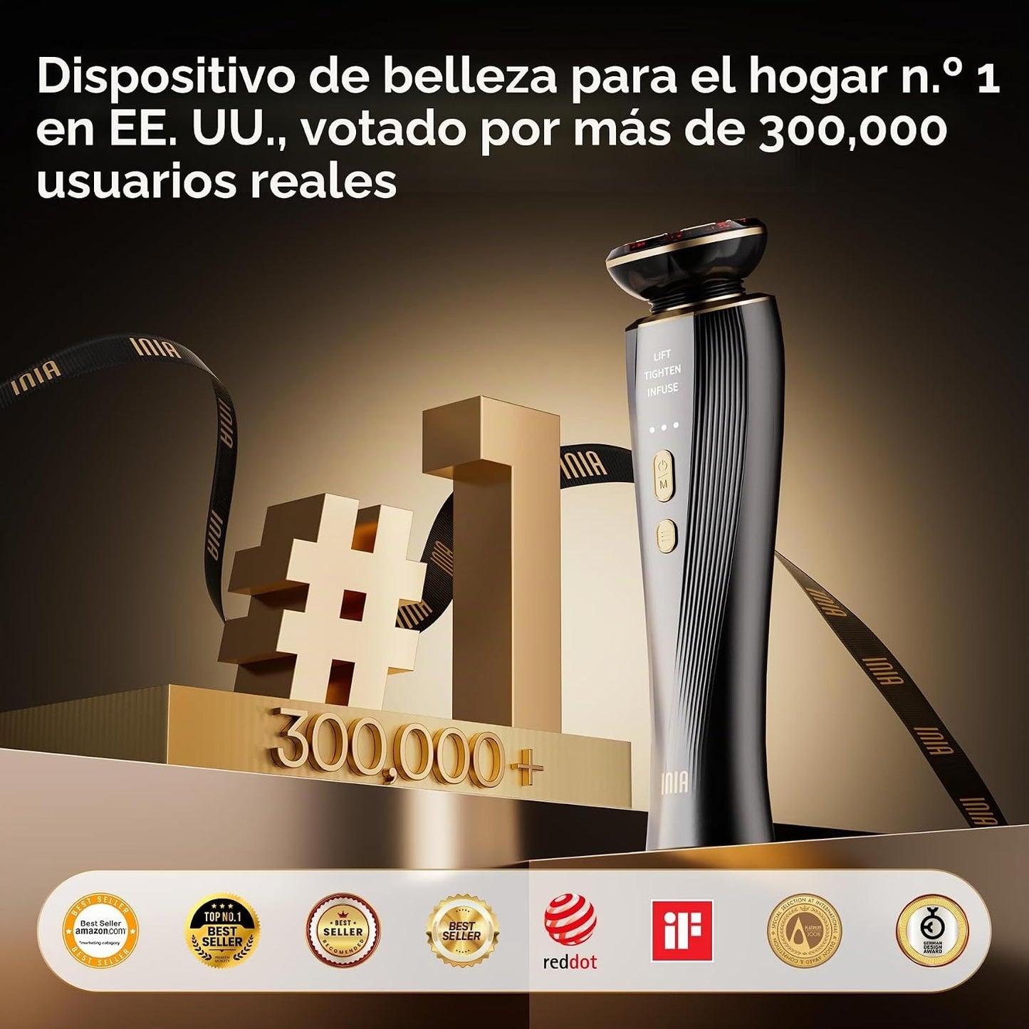 INIA Dispositivo de belleza para la cara | Ayuda a reducir la hinch...