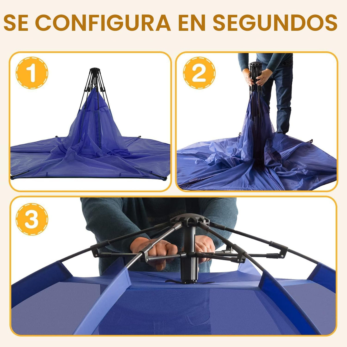 Alvantor® Corralito Pop Up de 84 x 84 x 44 pulgadas portátil para b...