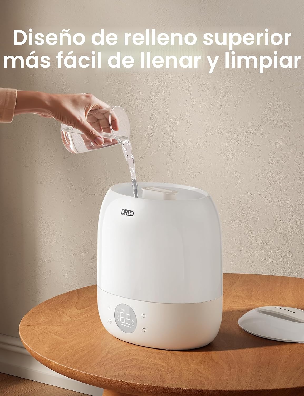 DREO Humidificadores inteligentes para dormitorio de bebé, 30H y 28...