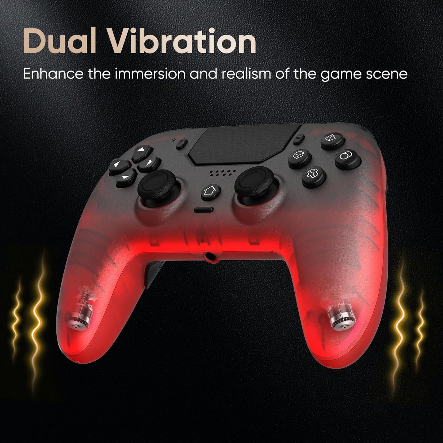 Controlador inalámbrico LED BETMI para PS5, Pro\/Slim\/MAC\/Steam D...
