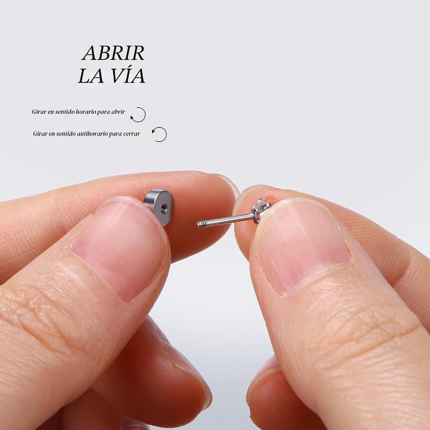 Fansilver Pendientes hipoalergénicos de 0.71 oz con parte trasera p...