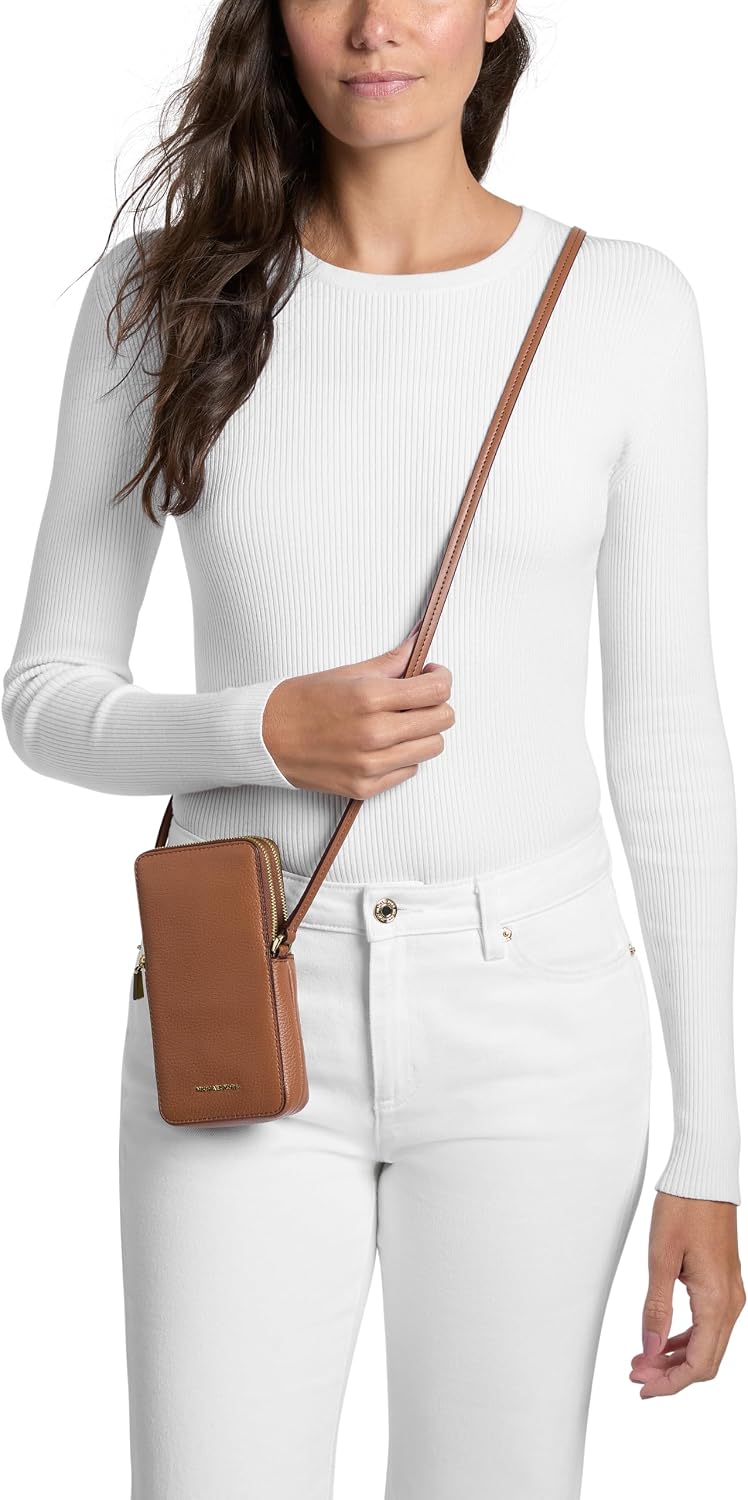 MICHAEL Michael Kors Jet Set - Bolso cruzado pequeño con doble crem...