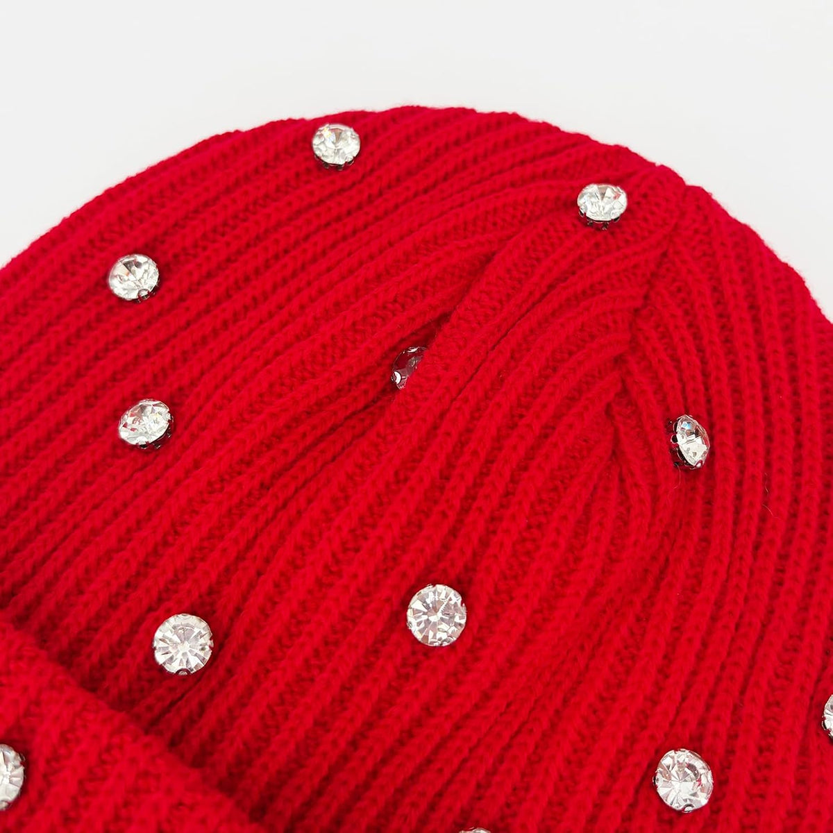 Julpsk Gorro de lujo brillante con diamantes de imitación para el i...